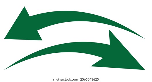 Long curve arrow icon vector set. set of black long curve arrow for app and ui design. long up arrow icon vector. curve arrow set .