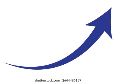 long curve arrow vector icon illustration