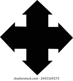 Long and curved arrows. A set of  arrows pointing up left and up. Trendy black arrows in a flat style eps 10.