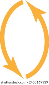 Long and curved arrows. A set of  arrows pointing up left and up. Trendy black arrows in a flat style eps 10.