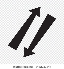 Lange gebogene, handgezeichnete Pfeil-Vektorgrafik 11