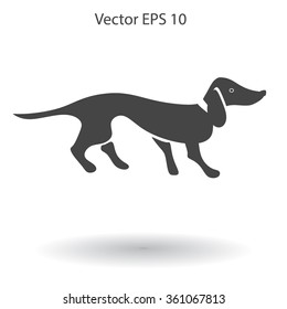 long dachshund vector illustration