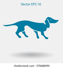 long dachshund vector illustration
