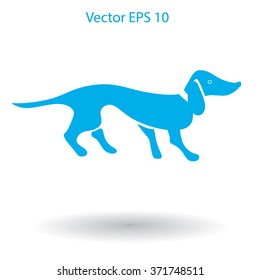 long dachshund vector illustration