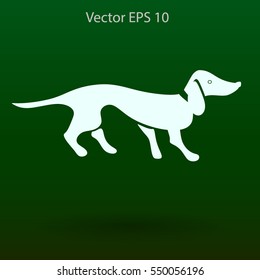 long dachshund vector illustration