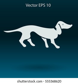 long dachshund vector illustration
