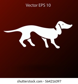 long dachshund vector illustration