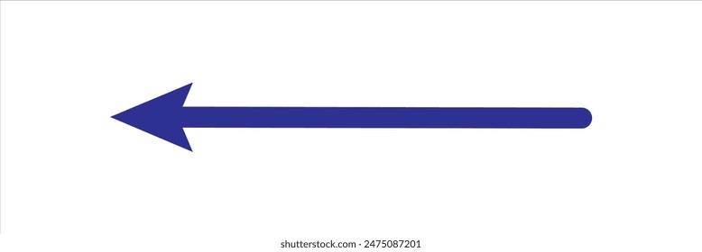 Long dashed arrow vector icon