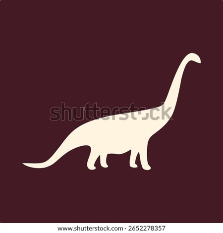 Long Dinosaur trendy useful important vector Illustration design fascinating colorful background.eps