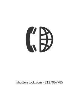 Long distance call vector icon