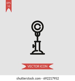 Long distance phone vector icon, illustration symbol