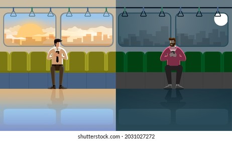 Long distance relations of LGBTQ live in different time zone. Chat in a day with sunlight and a night with a full moon. Keep in touch by smartphone, social network connection and dating app.