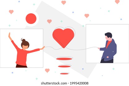 Long distance valentines lovely lover 