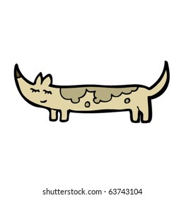 long dog cartoon
