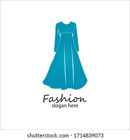 long dress long muslim dress arabic abaya.luxury women fashion.muslim clothes-vector stock