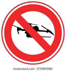Icono de Vector de prohibición de drones largos que puede modificarse o editarse fácilmente

