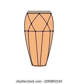 Long drum emoji vector illustration