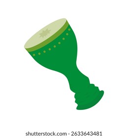 Long drum vector illustration for Islamic decorations for greeting cards