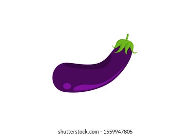 Long eggplant illustration for children