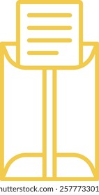Long Envelope vector icon. Can be used for printing, mobile and web applications.