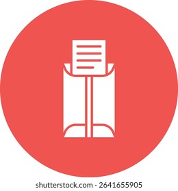 Long Envelope vector icon. Can be used for printing, mobile and web applications.