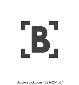 Long exposure mode vector icon. filled flat sign for mobile concept and web design. Camera Bulb glyph icon. Symbol, logo illustration. Vector graphics