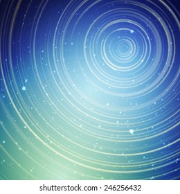 Long exposure star trails vector