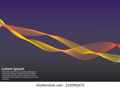 Long exposure vector abstract colored line art background, Illustration suitable for Backdrop