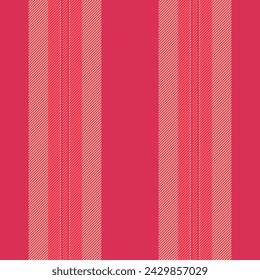 Tejido largo vectorial líneas, figura patrón raya textil. Textura de fondo india vertical sin costuras en color rojo y naranja.