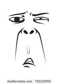 Long Face Expression - Pissed Off