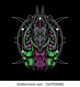 Long fang anubis sacred geometry