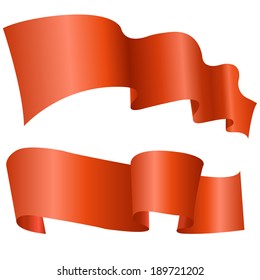 Long flowing red tape for festivities vector