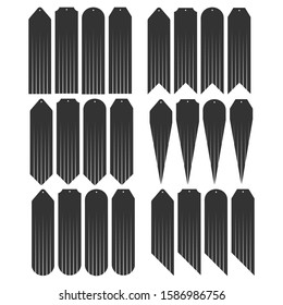 Long Fringe Earrings - Earring templates