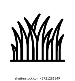 Langes Gras Symbol Flora Symbol Design Vektor