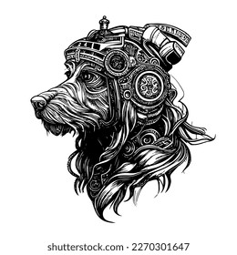 long hair dog logo is a charming image that conveys elegance and grace. It suggests a sense of beauty, sophistication, and luxury