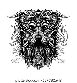 long hair dog logo is a charming image that conveys elegance and grace. It suggests a sense of beauty, sophistication, and luxury