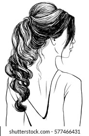 Long Hair Ponytail