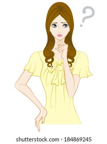 Long hair women, Question Mark
