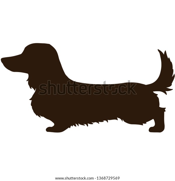Download Long Haired Dachshund Side Silhouette Stock Vector ...