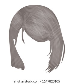 
Long hairs of a girl done with care and styled on one side 
