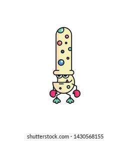 Long headed monster character vector