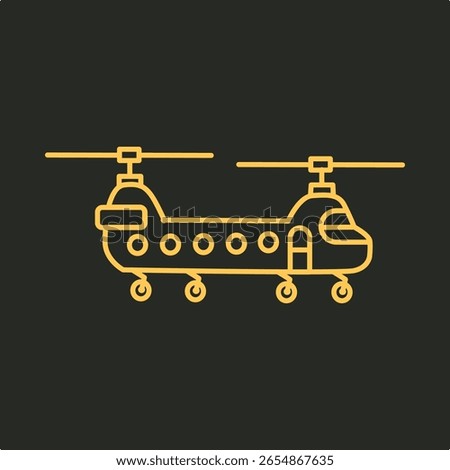 Long helicopter trendy applicable important vector Illustration design elegant colorful background.eps