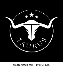 Long Horn Bull Buffalo Cow Cattle Head Toro Taurus logo design inspiration.