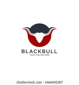 Long Horn Bull Head logo design inspiration