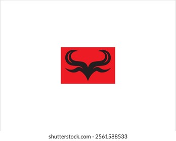 Long horn design , vector  , illustration , skull head silhouette vector illustration, and template.
