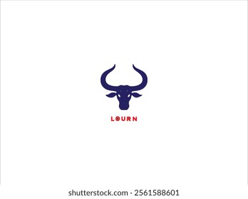 Long horn design , vector  , illustration , skull head silhouette vector illustration, and template.