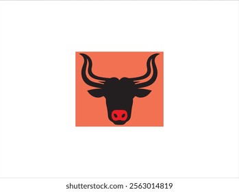 Long horn design, vector , illustration and  isolate template .