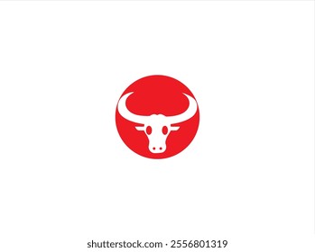 Long horn design ,vector ,line art ,illustration and isolate template.