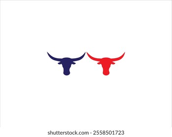 Long horn logo design ,vector , illustration and isolate template design .