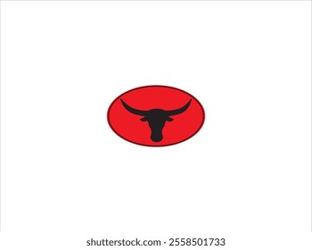 Long horn logo design ,vector , illustration and isolate template design .